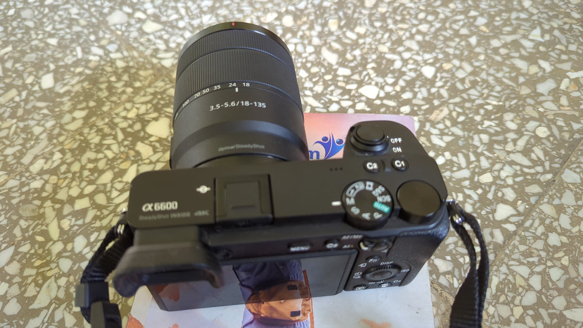 Sony alpha 6600 includes two sony lens E 3.5-5.6/18-135OSS & 1.8/50 sony lens