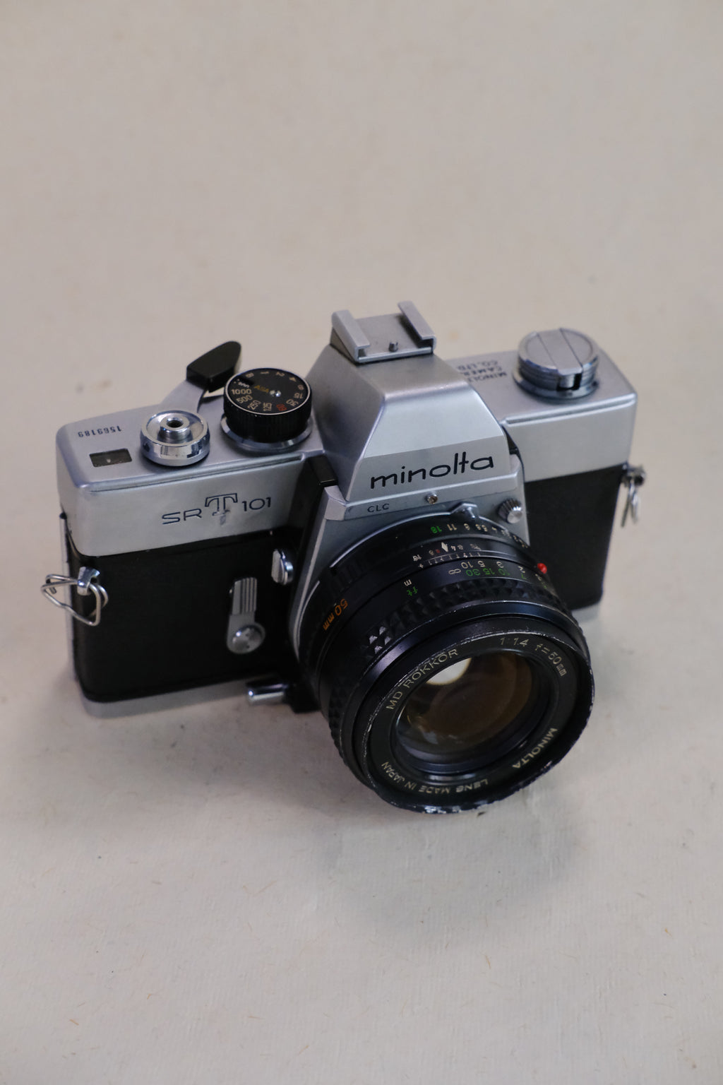 Minolta SRT101 + Rokkor 50mm f/1.4
