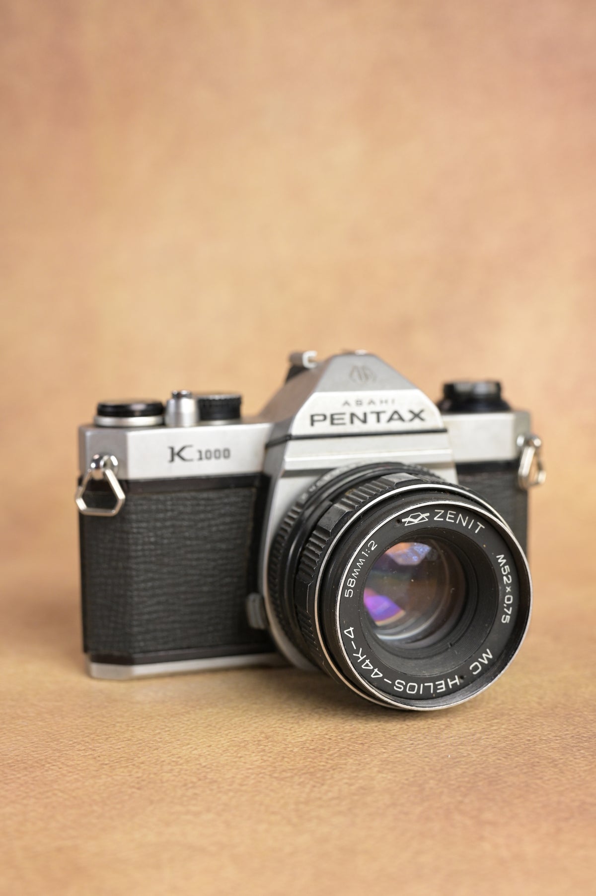 Pentax K1000 + Zenit MC Helios 44K-4 58mm F2