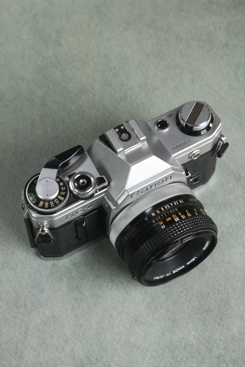 Canon AE-1 + Canon FD 50mm F1.8 S.C.