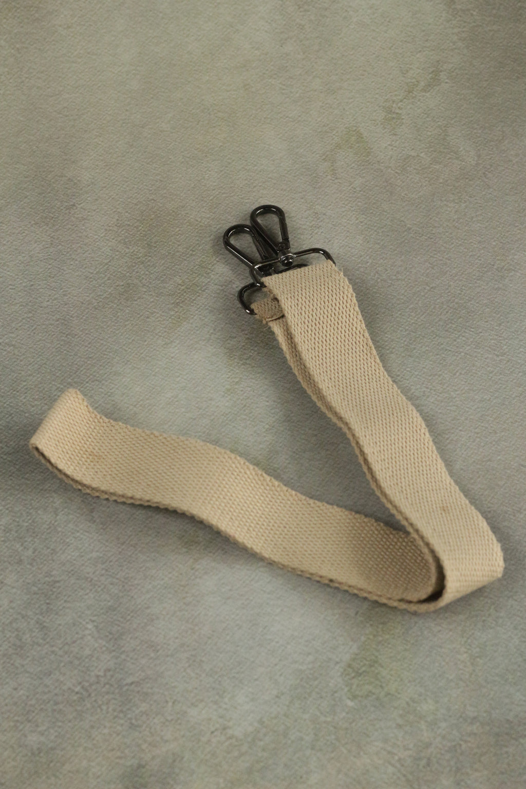 Beige Camera Strap with Quick-Release Clips
