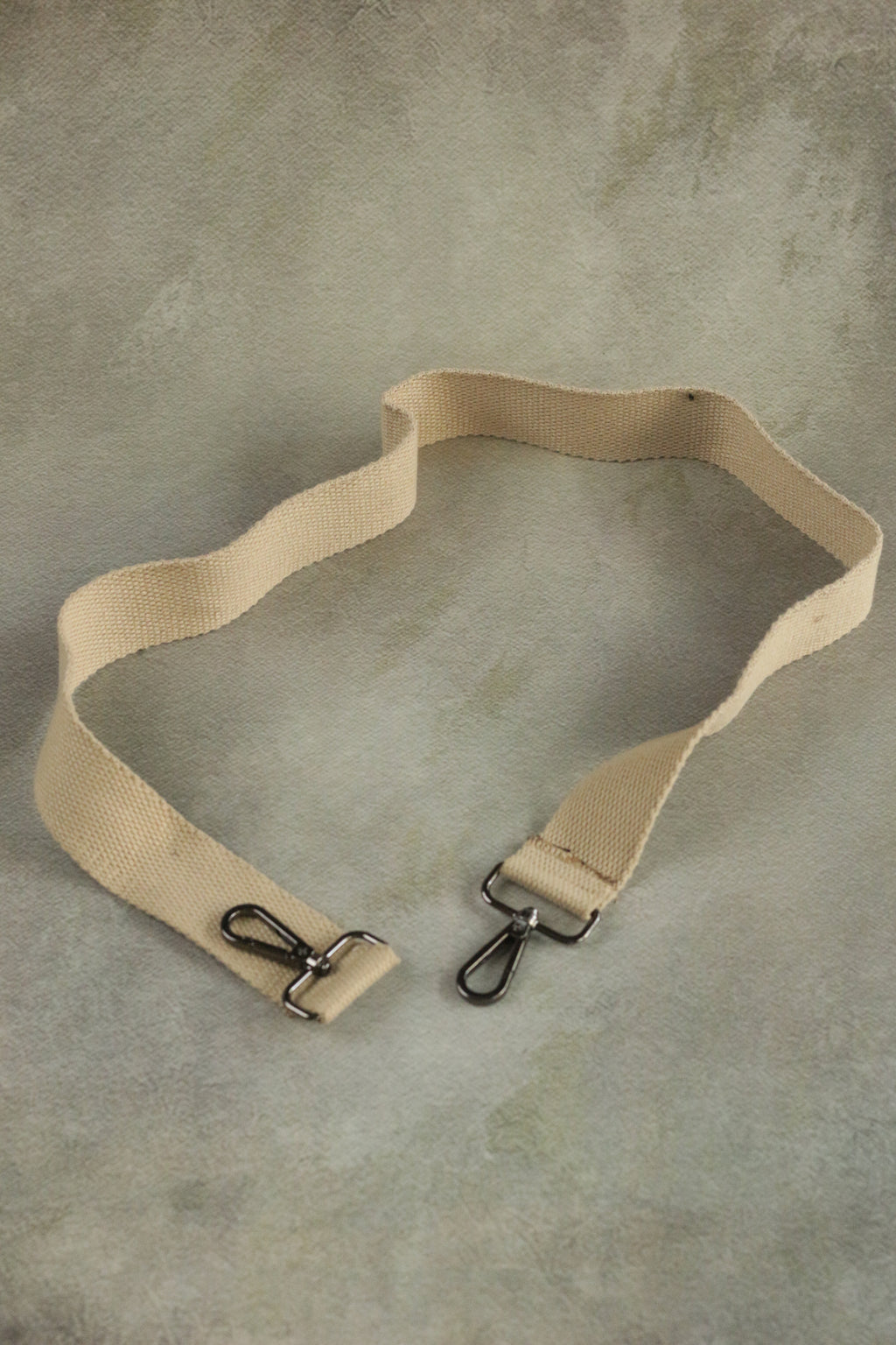 Beige Camera Strap with Quick-Release Clips