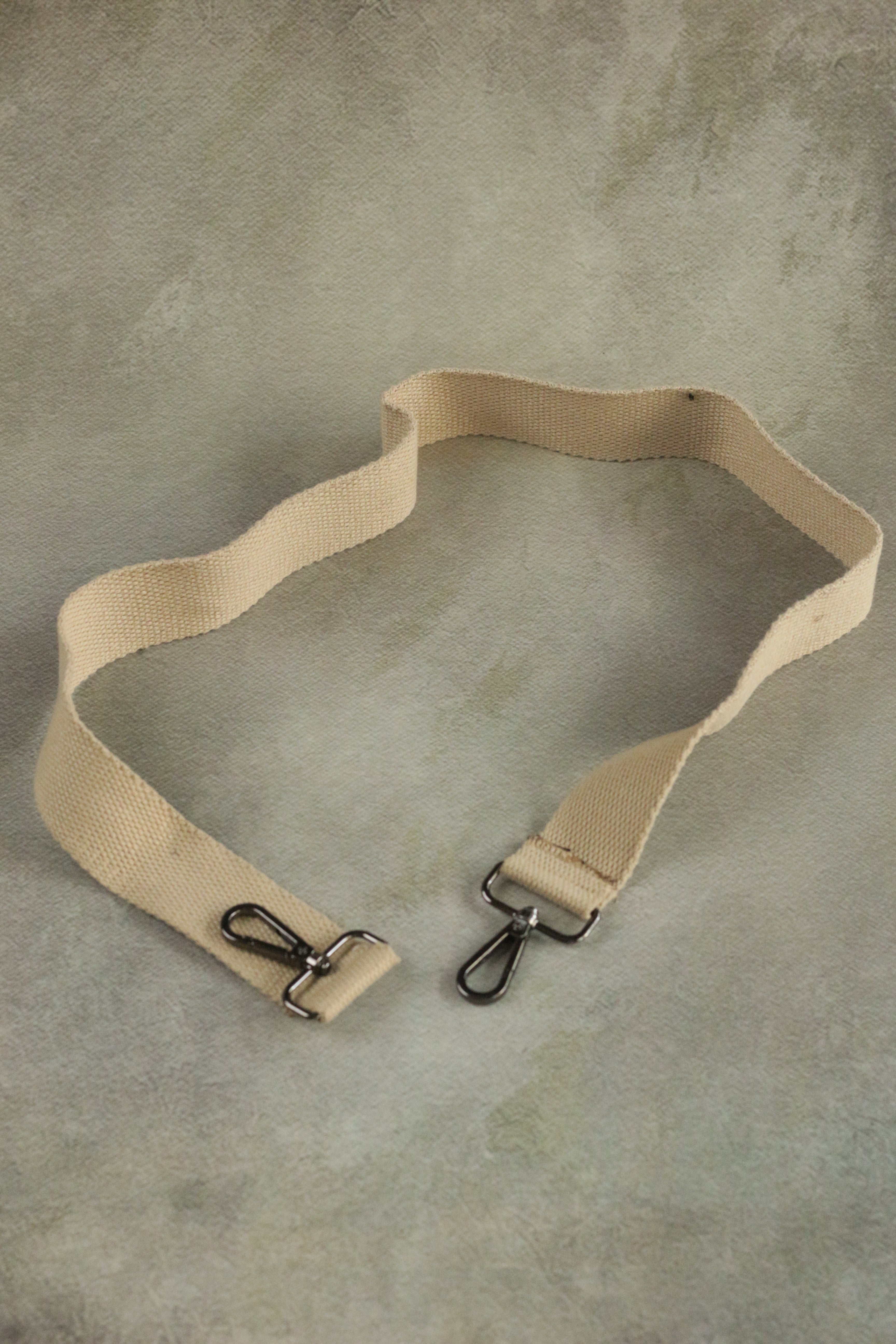 Beige Camera Strap with Quick-Release Clips