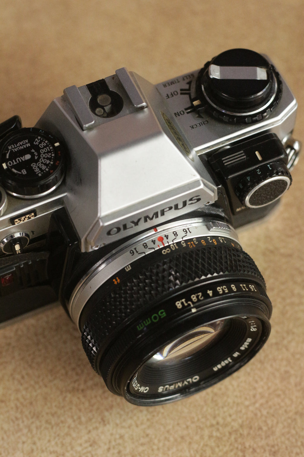 Olympus OM10 + Zuiko Auto-S 50mm F1.8 + Manual Adapter