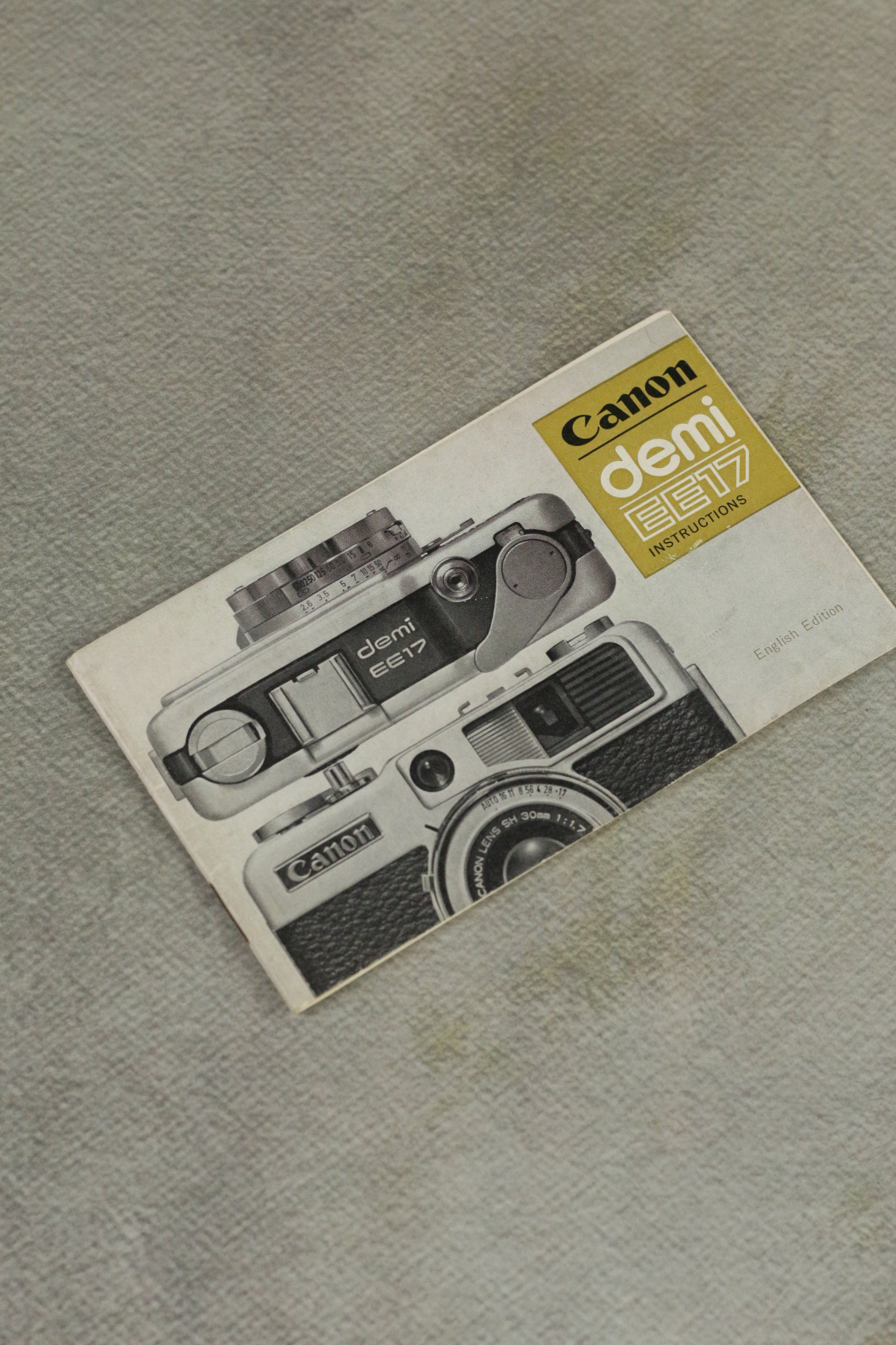 Canon Demi EE17 Instruction Manual