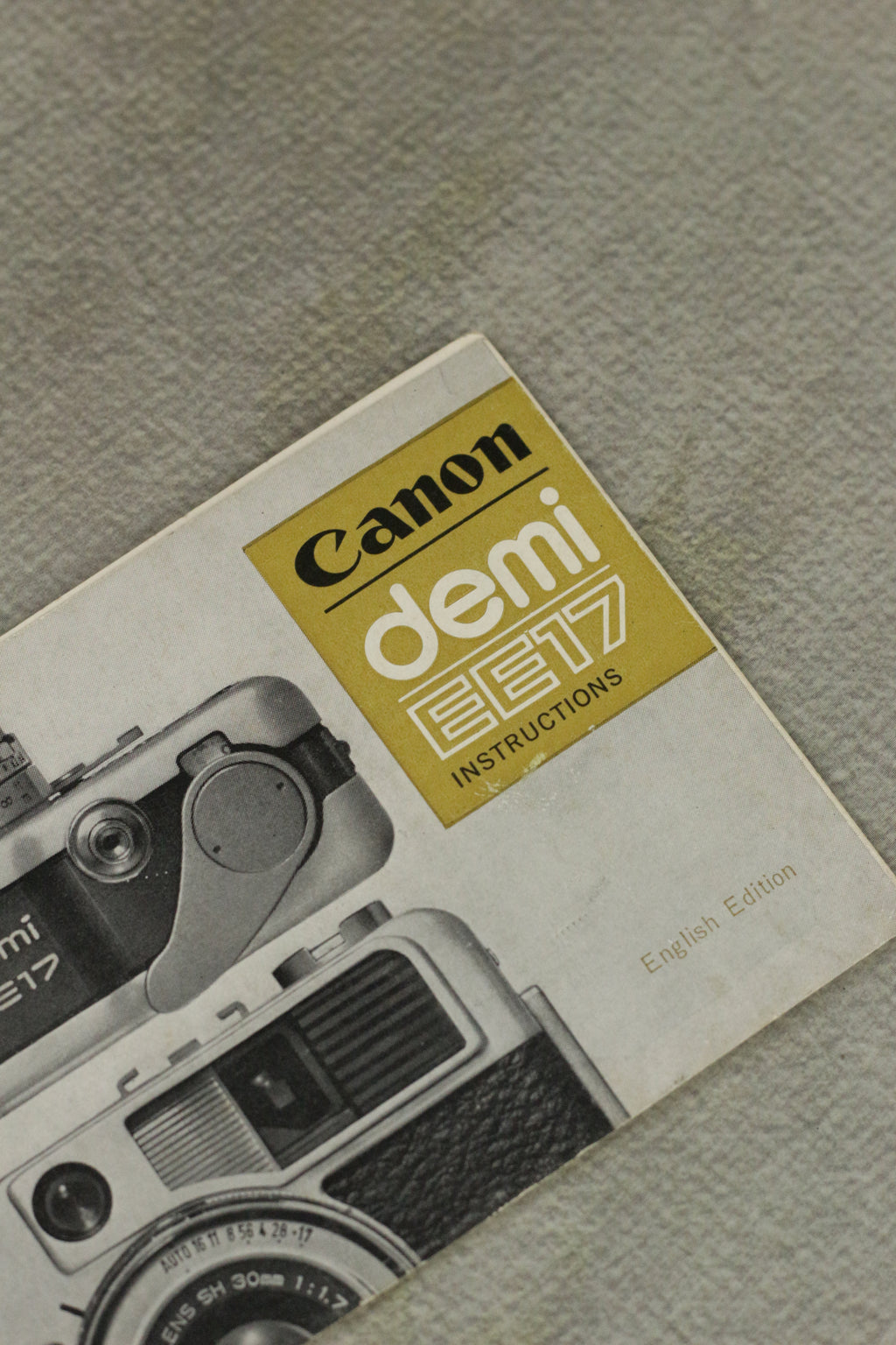 Canon Demi EE17 Instruction Manual