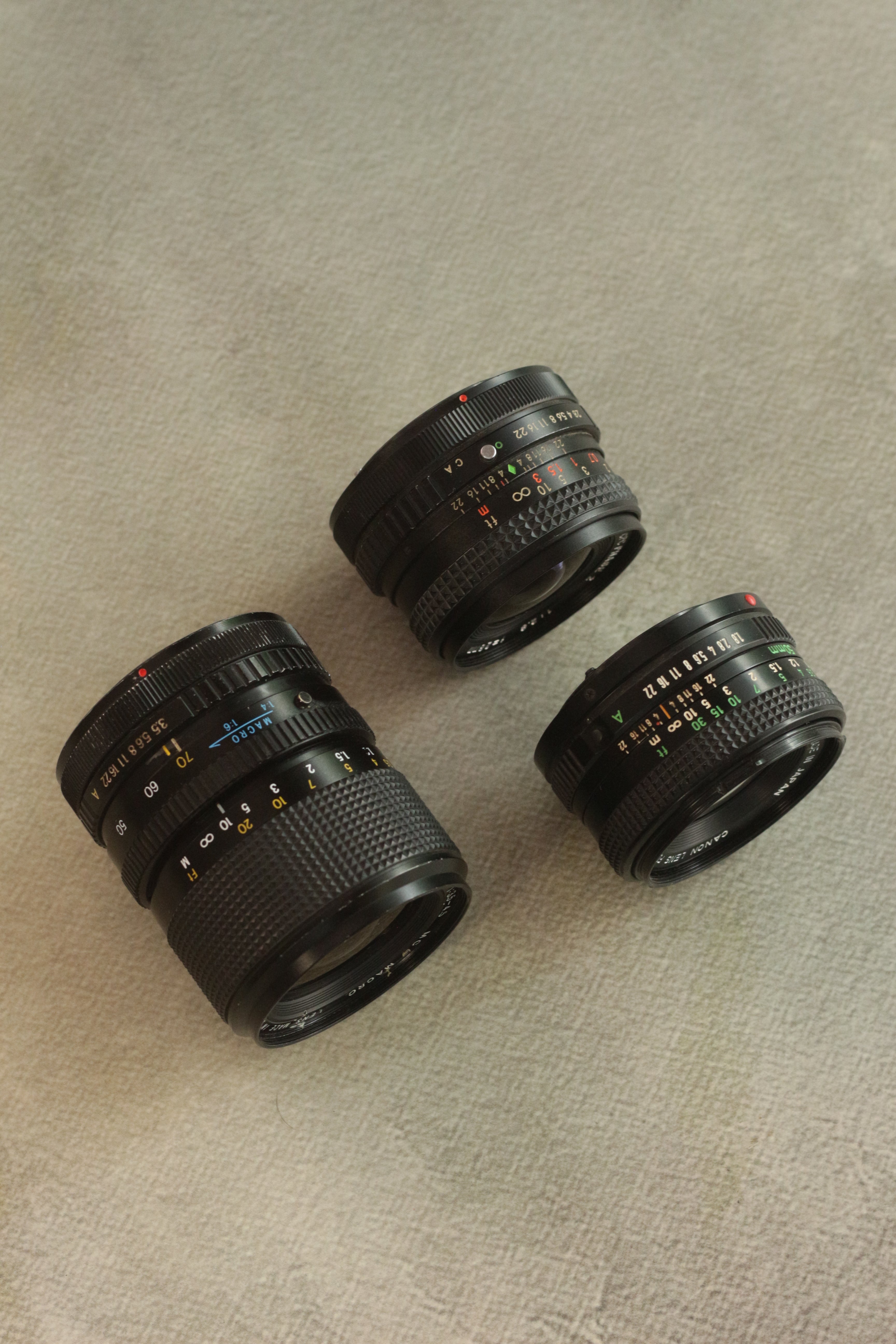 Canon AE-1 Program + 3 FD Lenses Kit