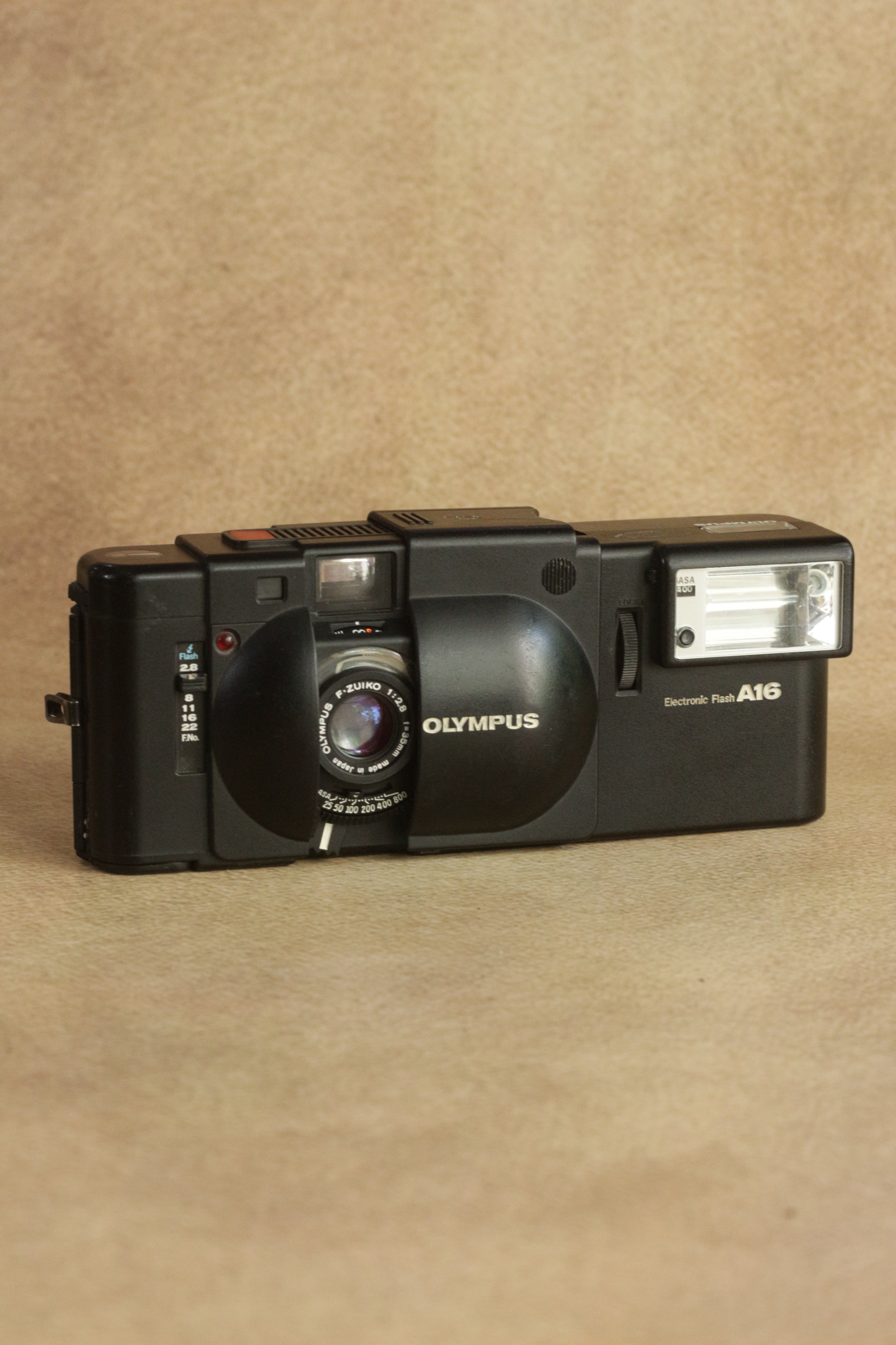 Olympus XA + A16 Flash