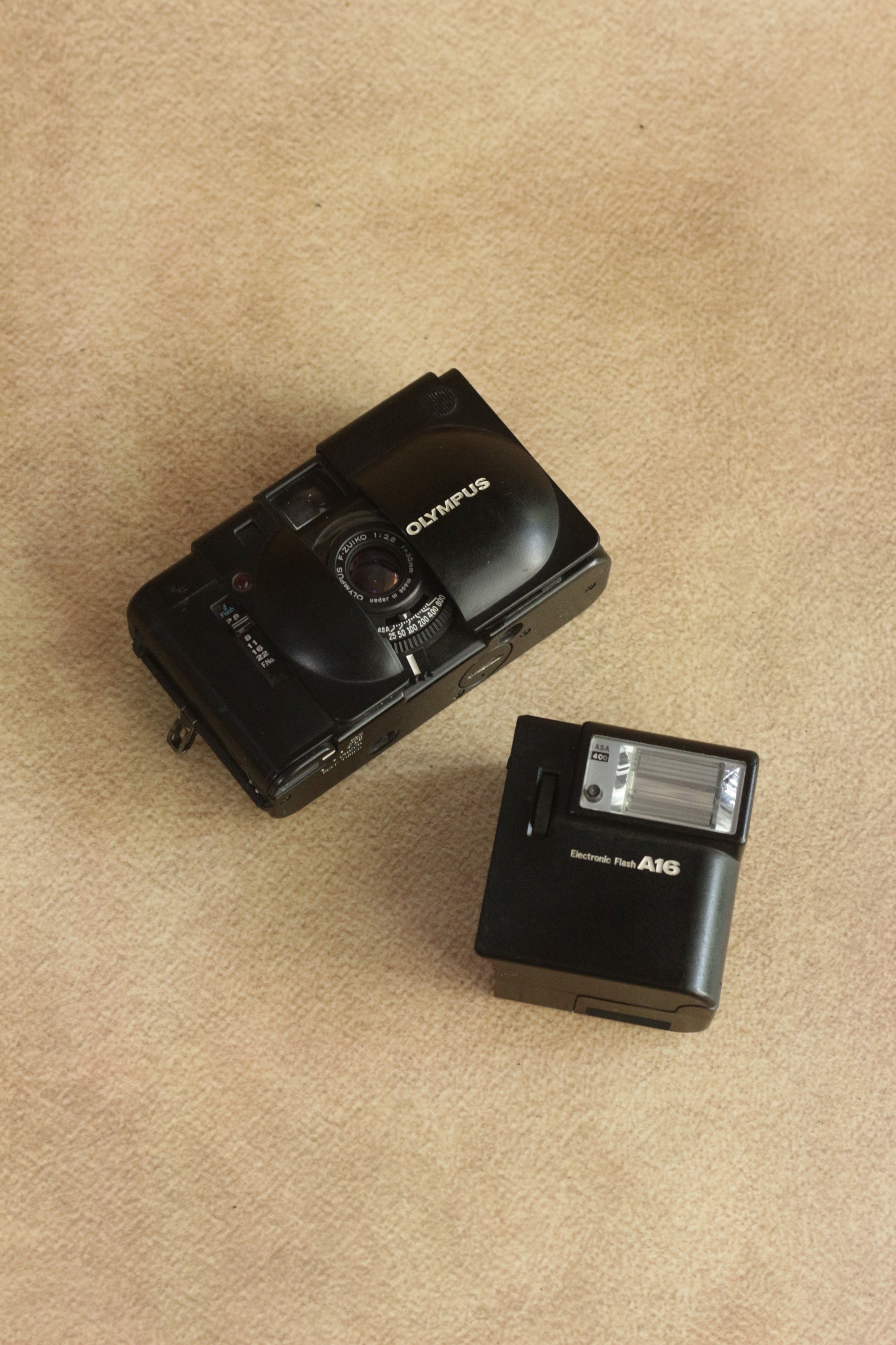 Olympus XA + A16 Flash