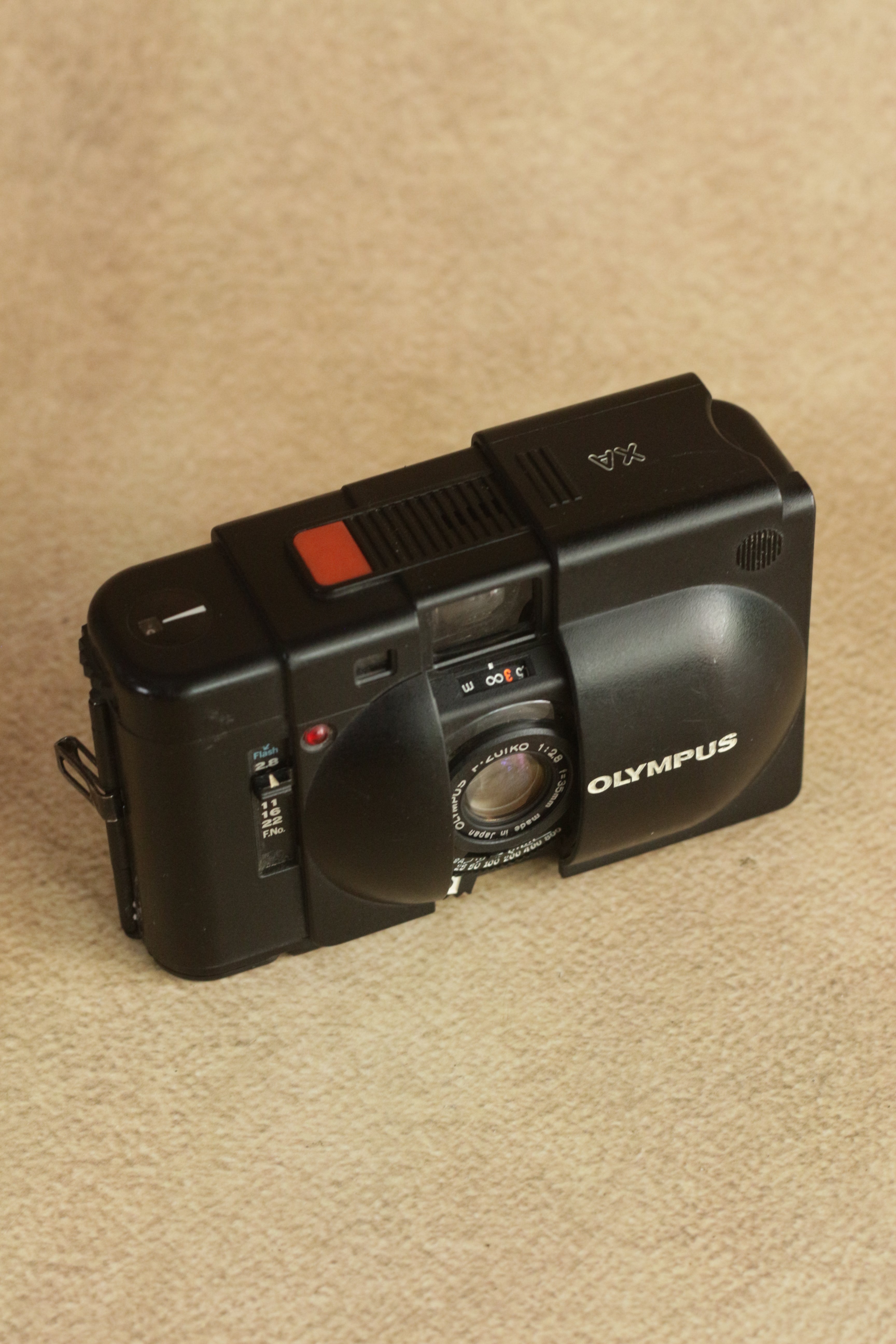 Olympus XA + A16 Flash