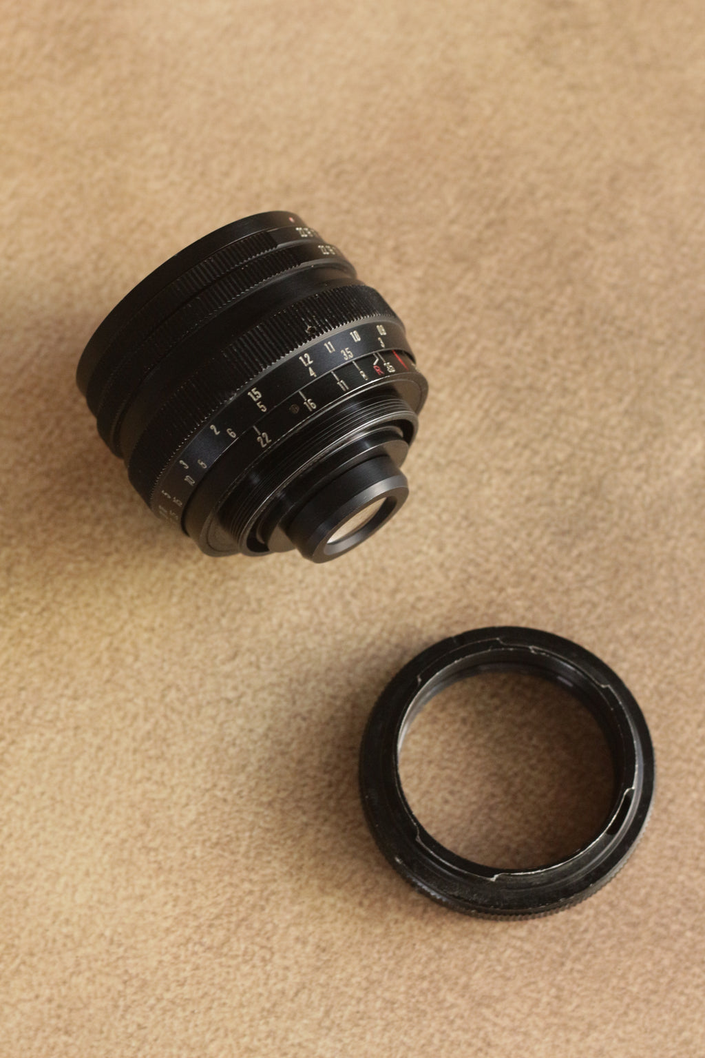 Vivitar 35mm F3.5 (T-Mount + T-PK Adapter)